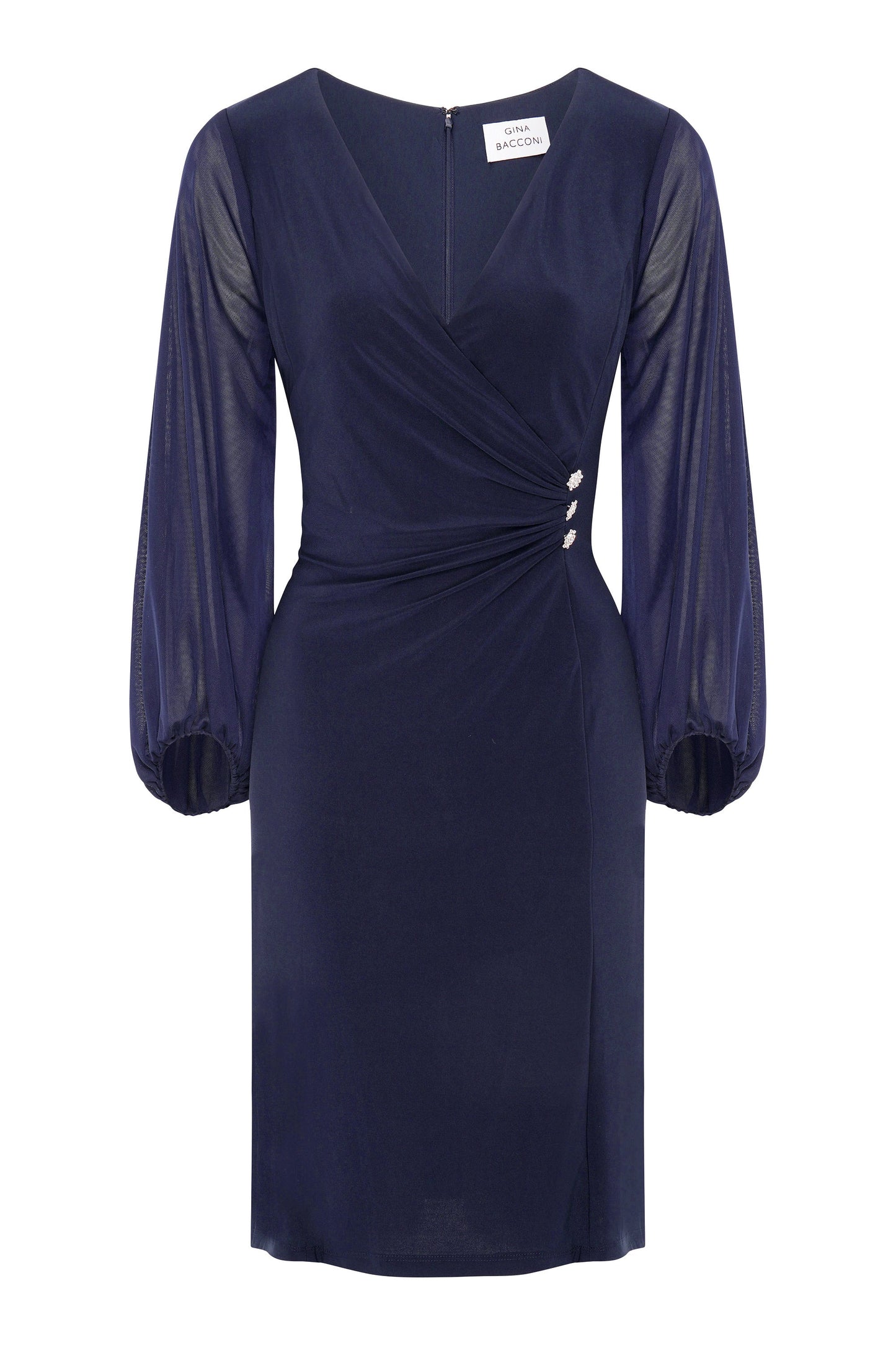 Dee Jersey Wrap With Mesh Sleeves