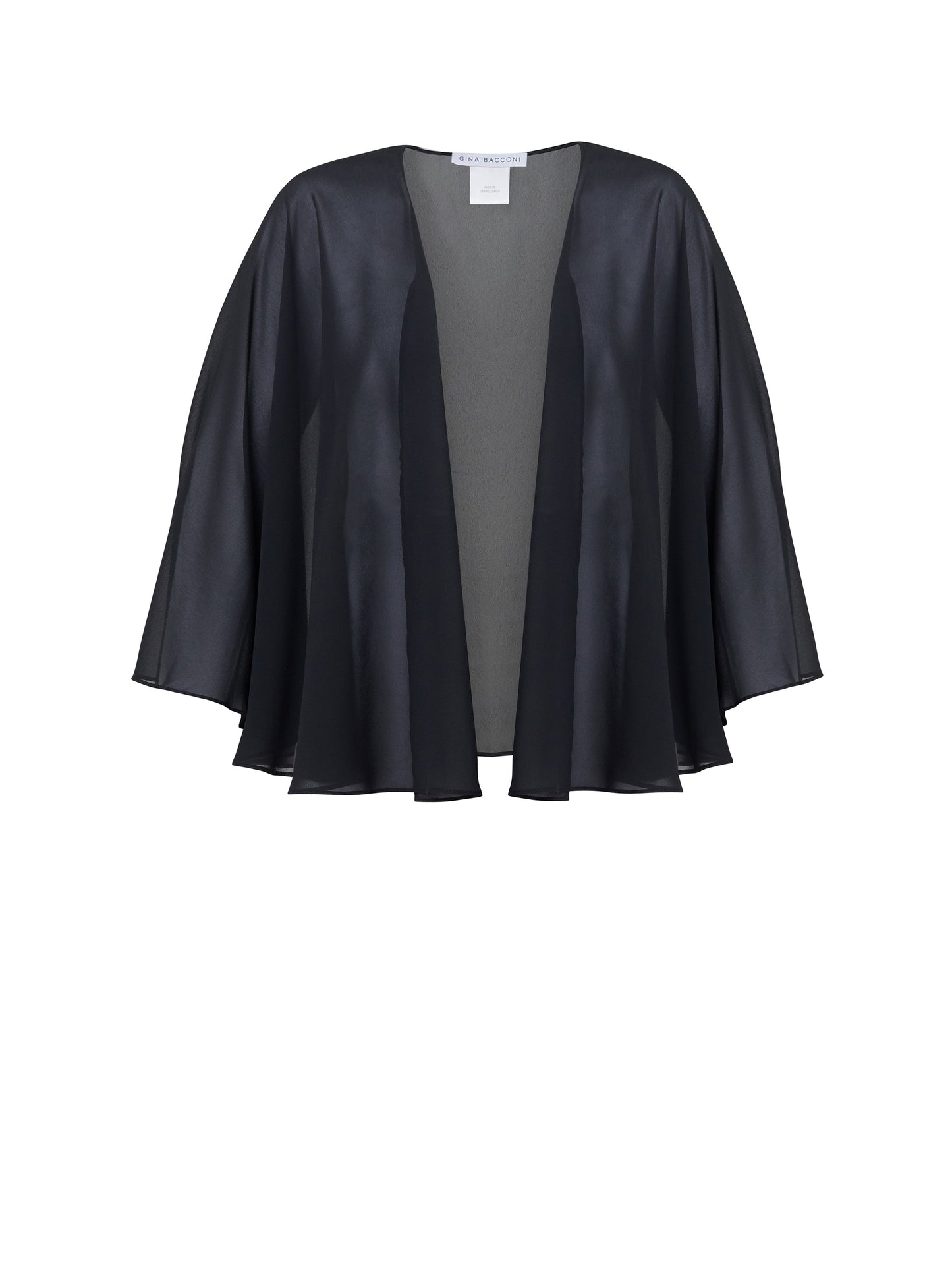 Black Chiffon Shawl