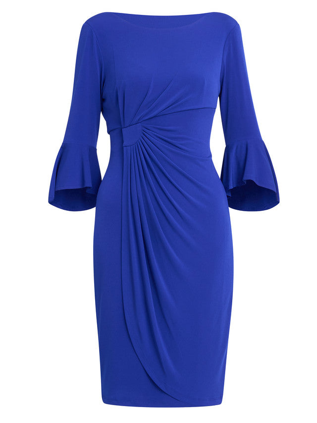 Macie Jersey Faux Wrap Dress