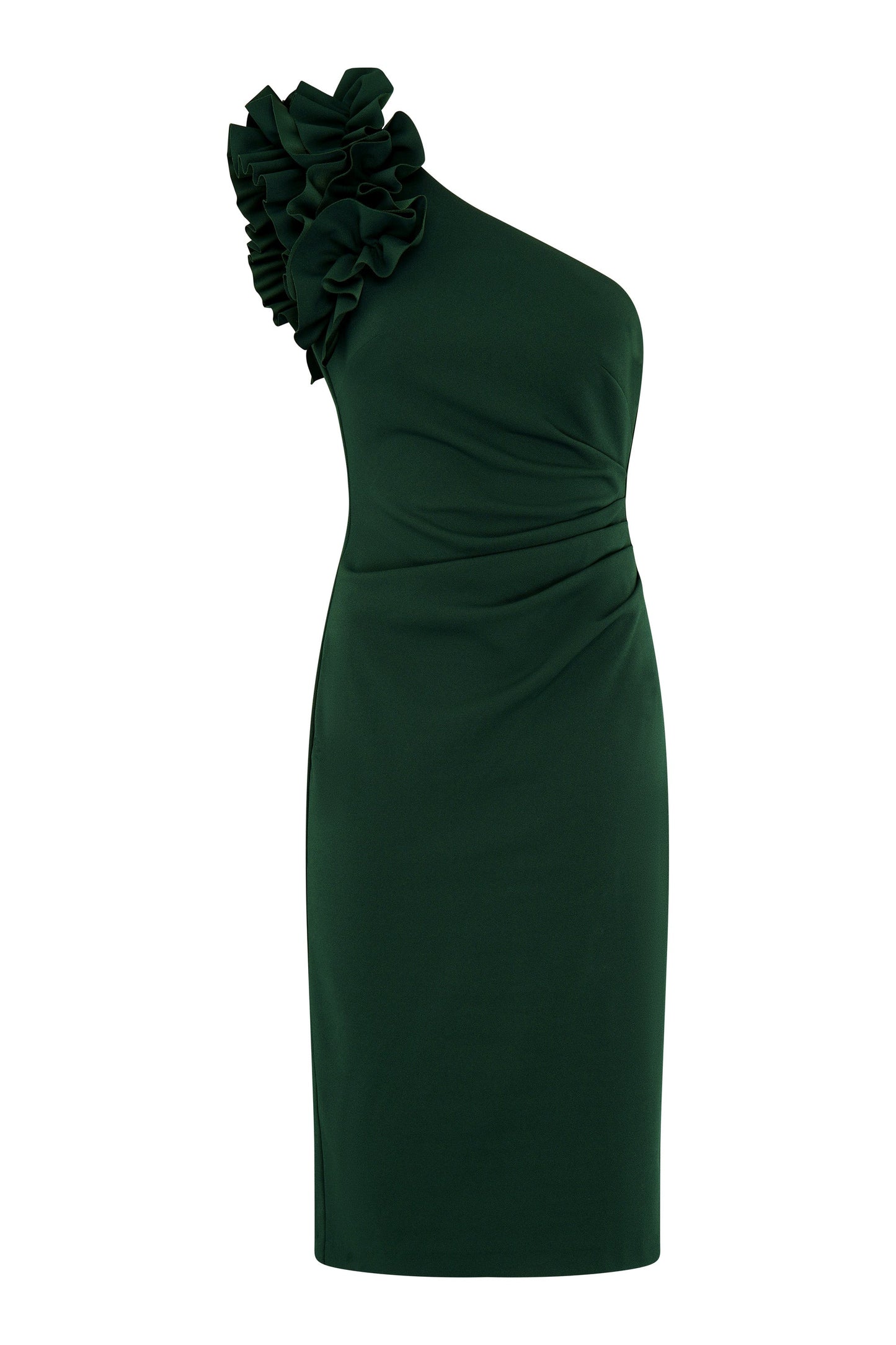 Kimberley One Shoulder Ruffle Dress