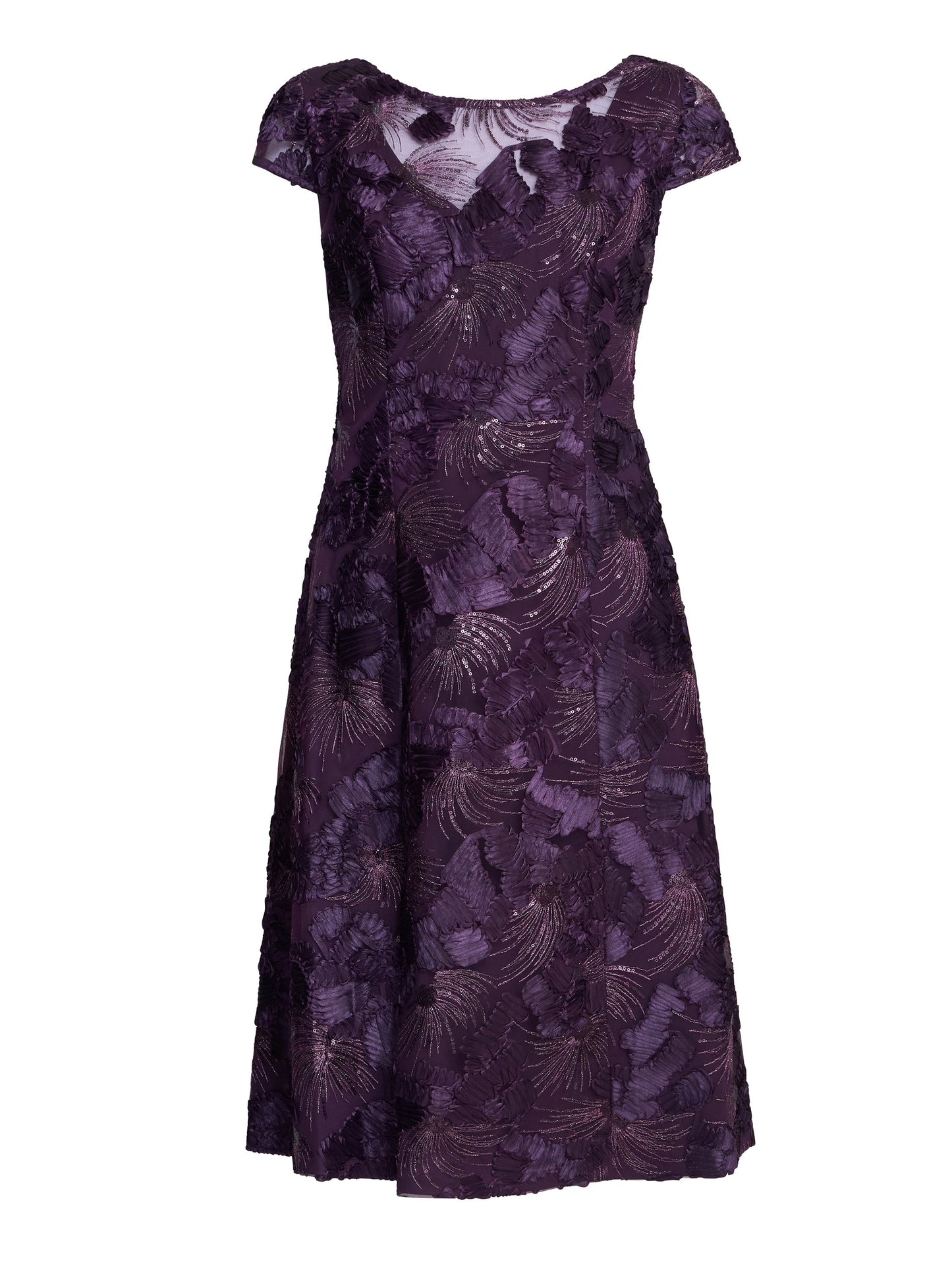Abella Illusion Jewel Floral Dress