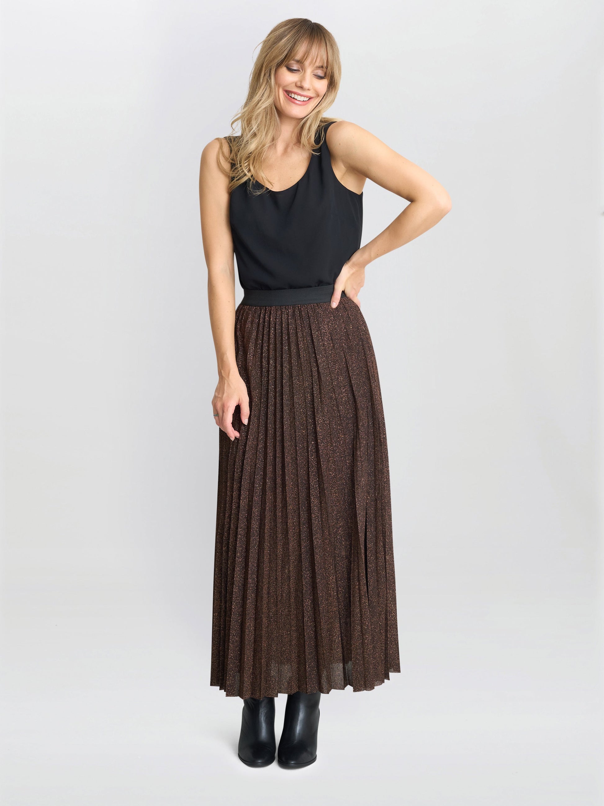  Ismay Metallic Skirt