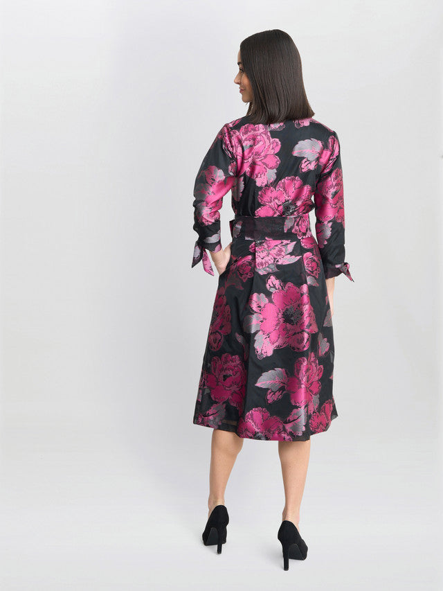  Lauren Jacquard Shirt Dress