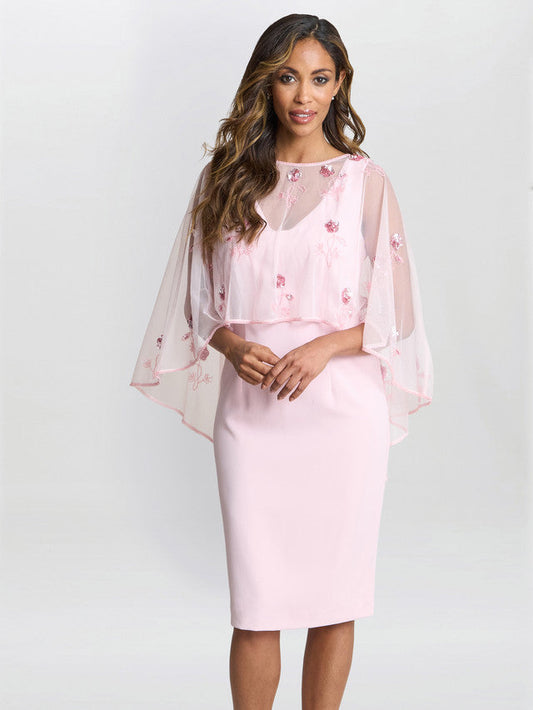  Vera Beaded Cape With Delicate Small Flowers
