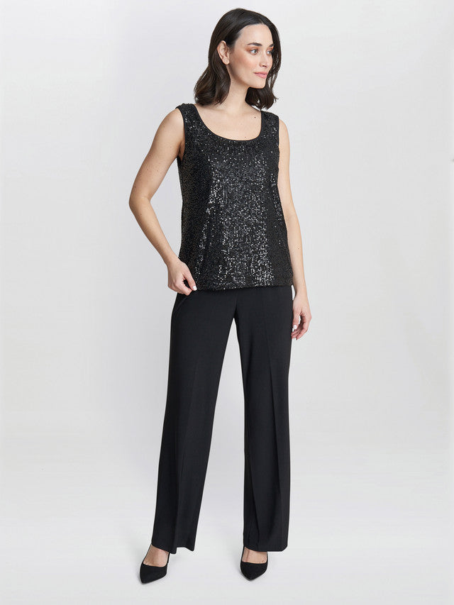  Jessica Three Piece Sequin Jersey Trouser Suit