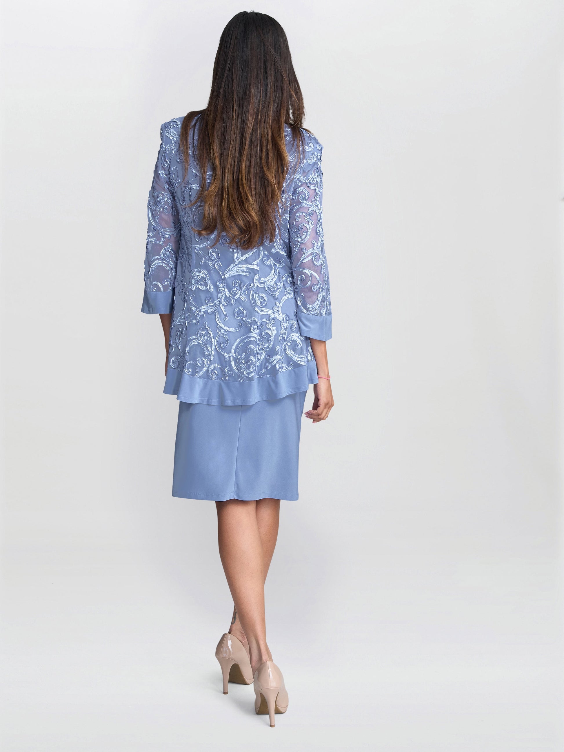  Beverley Soutache Dress And Jacket With Necklace