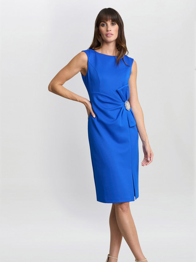  Elsie Wrap Dress With Embellishment