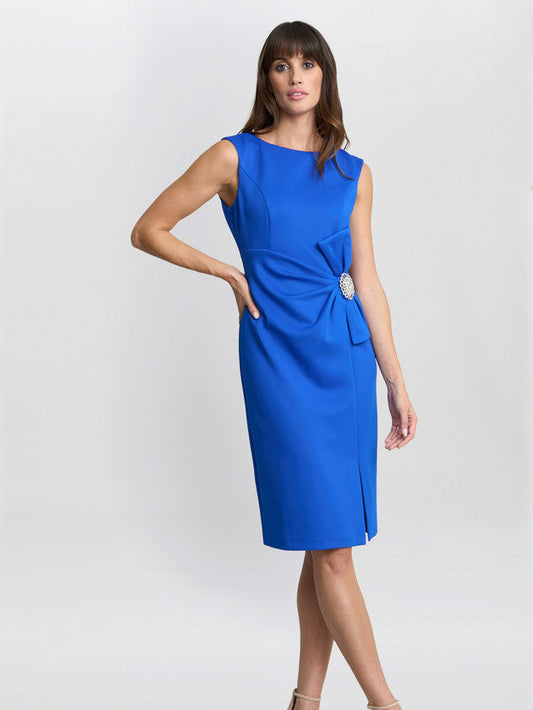  Elsie Wrap Dress With Embellishment