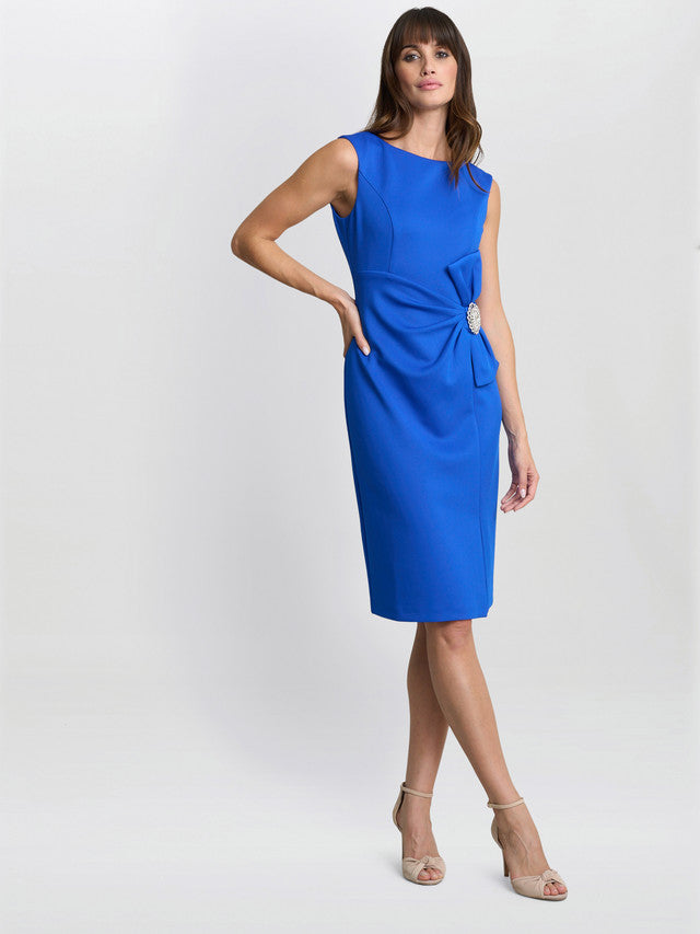  Elsie Wrap Dress With Embellishment