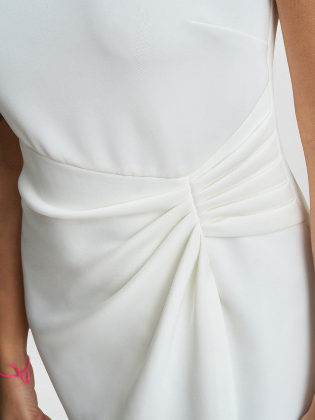  Sansa Wrap Dress With Beaded Neck