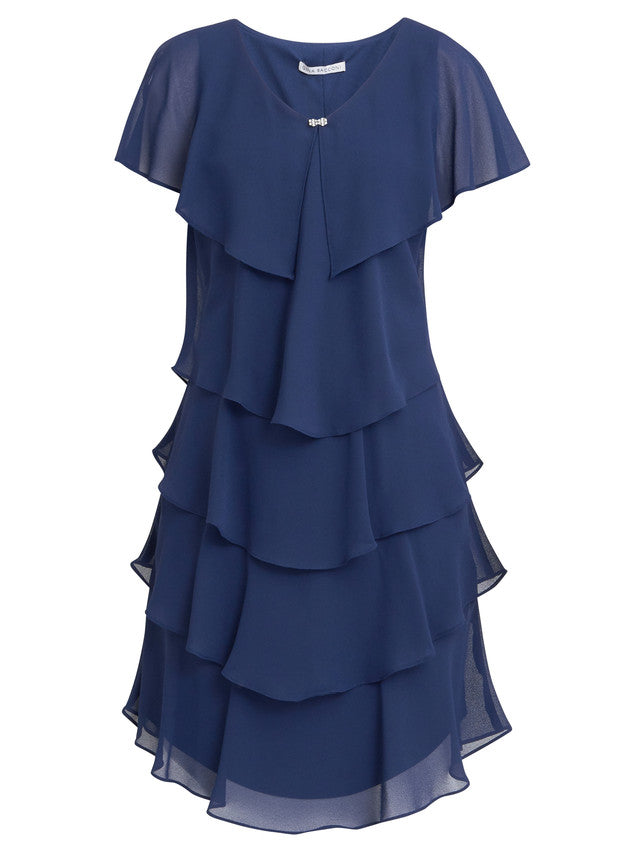  Bella Georgette Tiered Dress