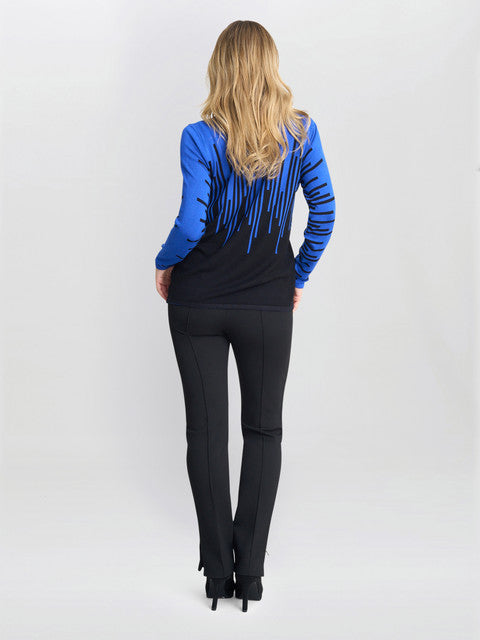  Kellie Stripe Effect Jumper With Diamantes