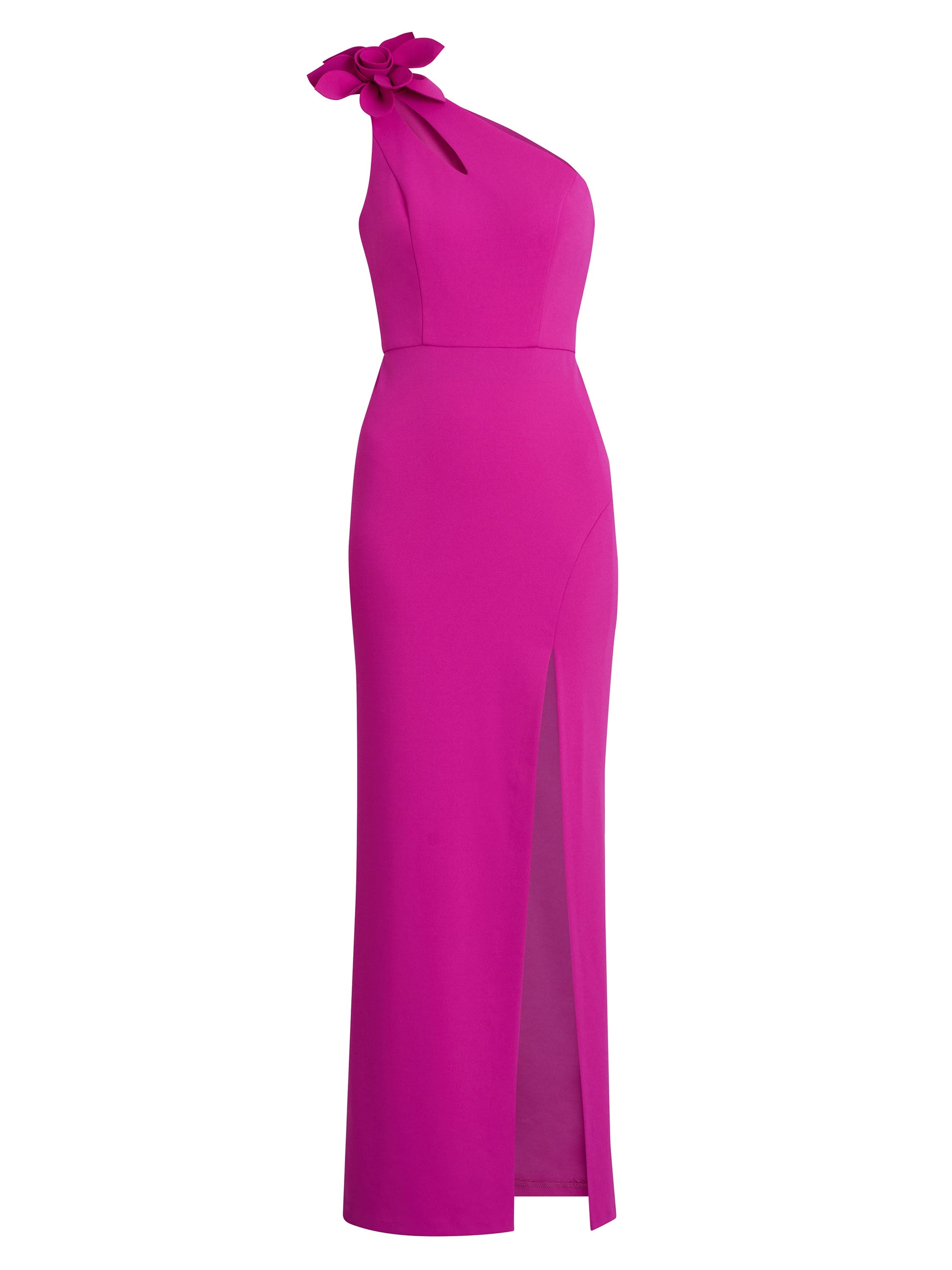  Portia One Shoulder Flower Maxi Dress