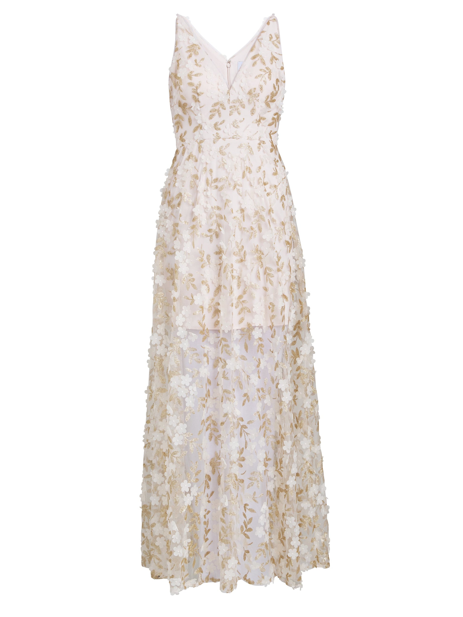  Zafira Floral Applique Dress