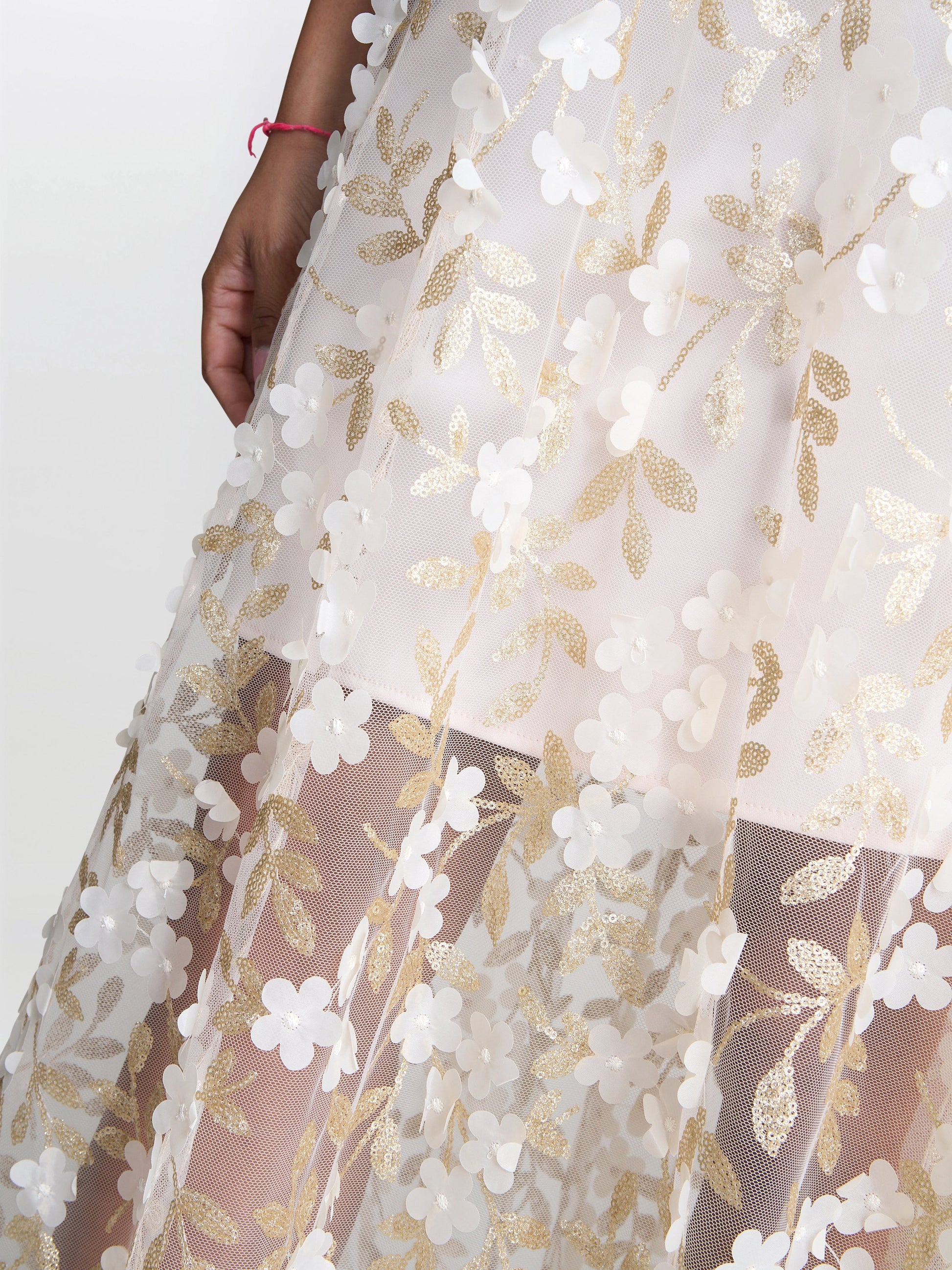  Zafira Floral Applique Dress
