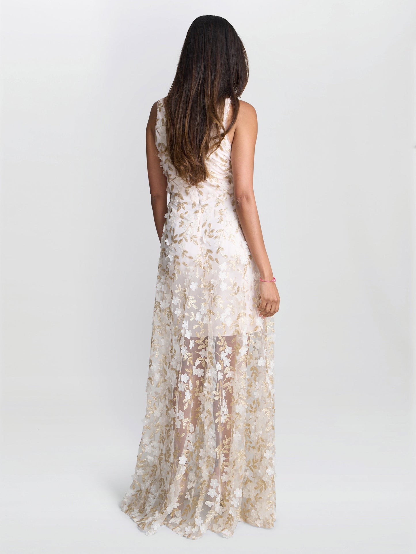  Zafira Floral Applique Dress