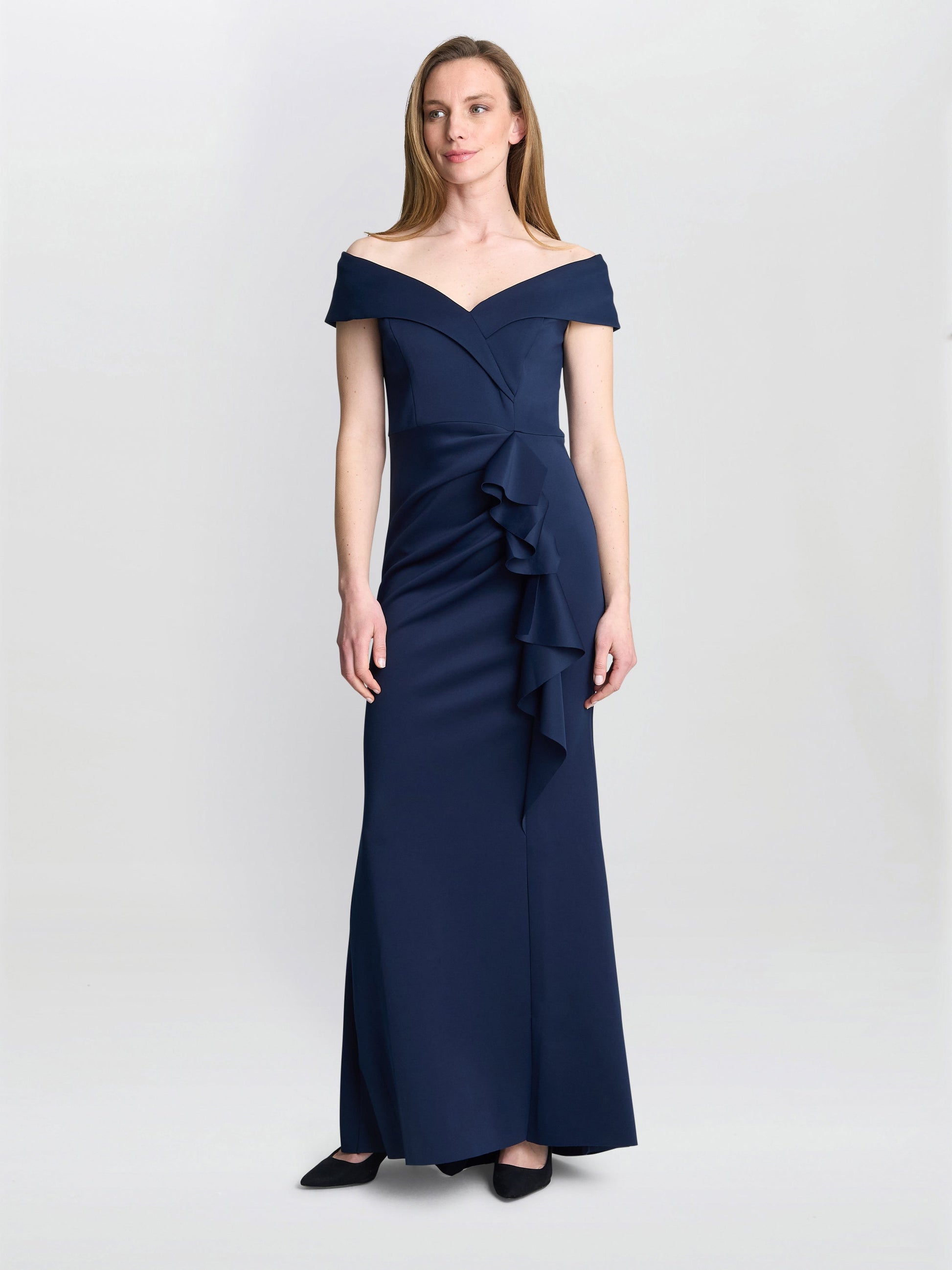  Victoria Maxi Dress With Side Ruching