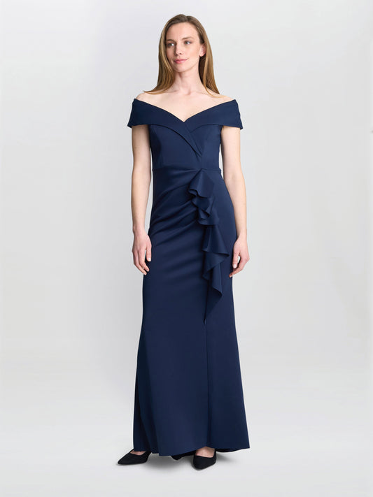  Victoria Maxi Dress With Side Ruching