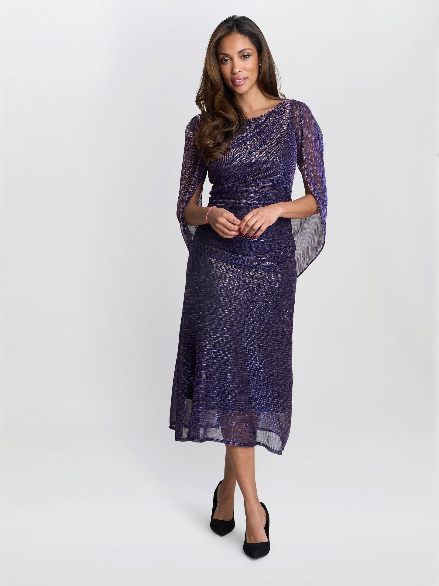  Ciara Metallic Knit Dress