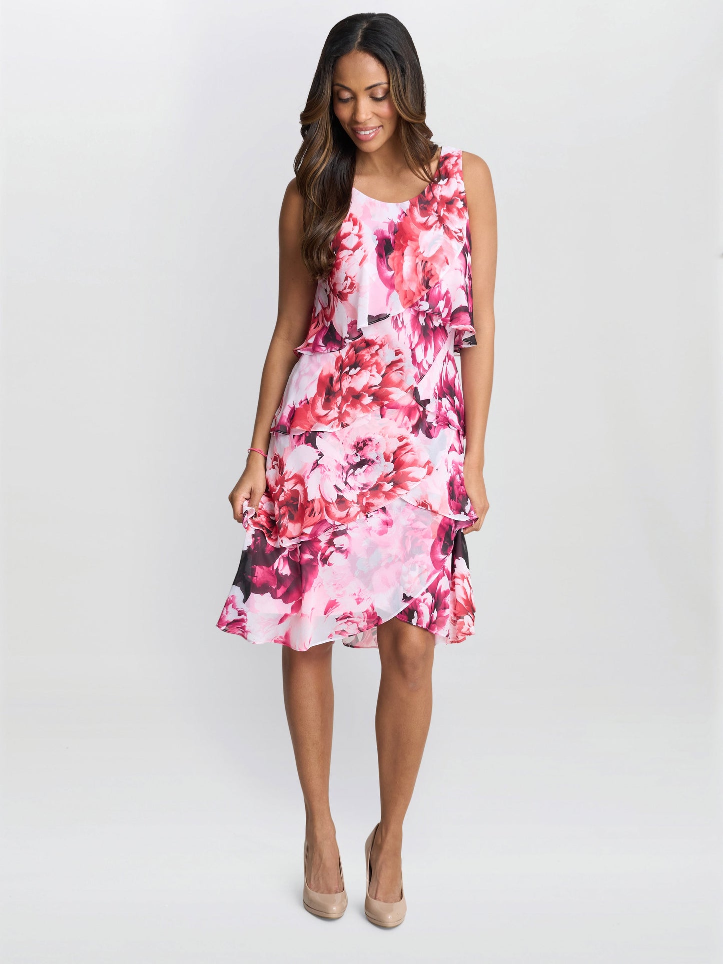  Mila Floral Tier Dress
