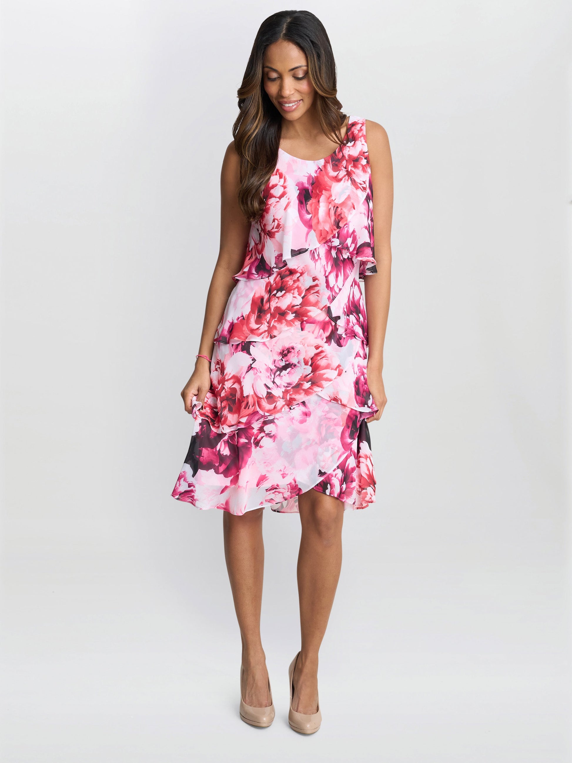  Mila Floral Tier Dress