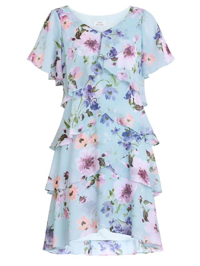  Cynthia Floral Tier Dress