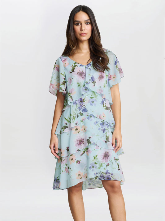  Cynthia Floral Tier Dress