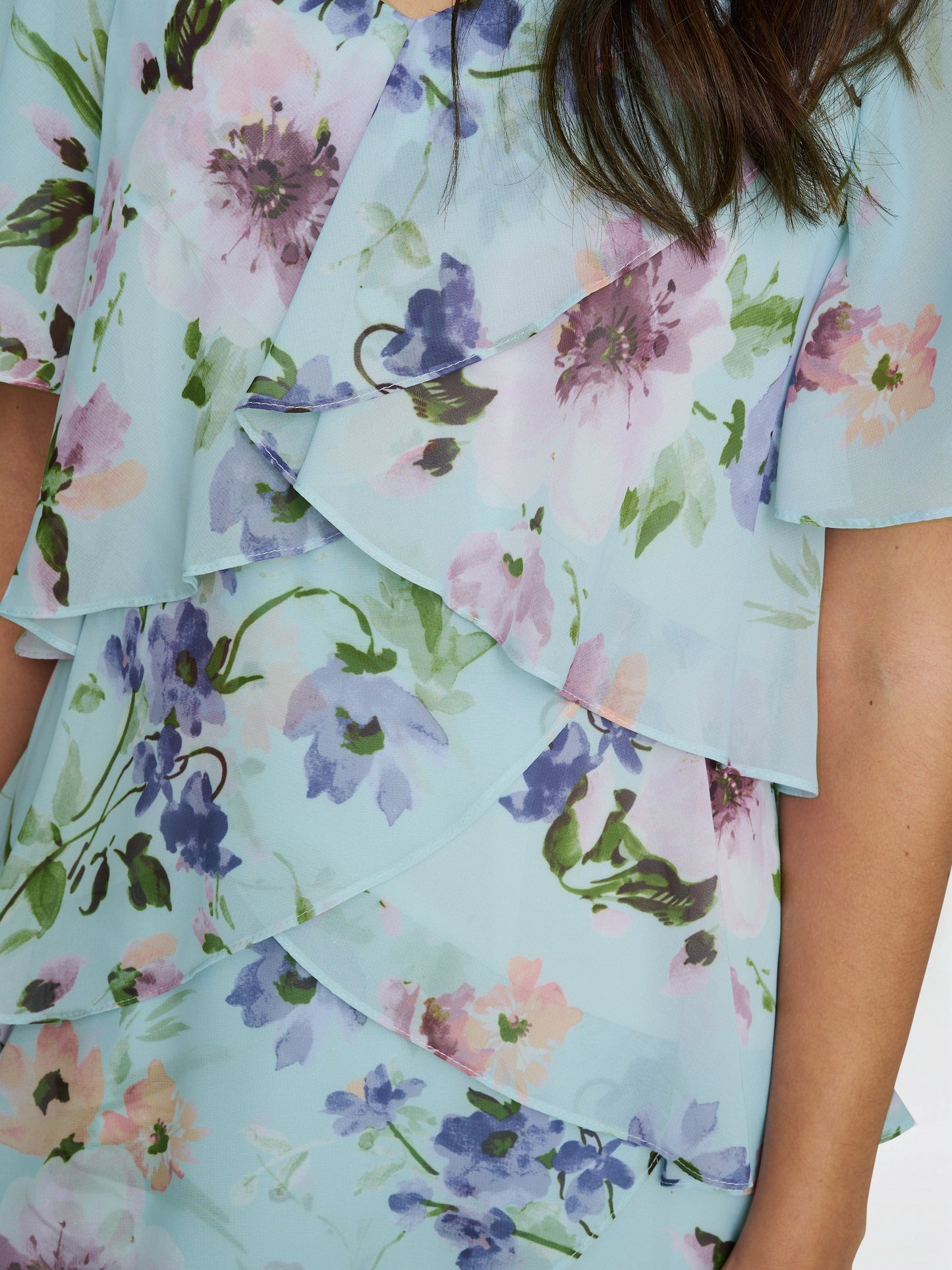  Cynthia Floral Tier Dress