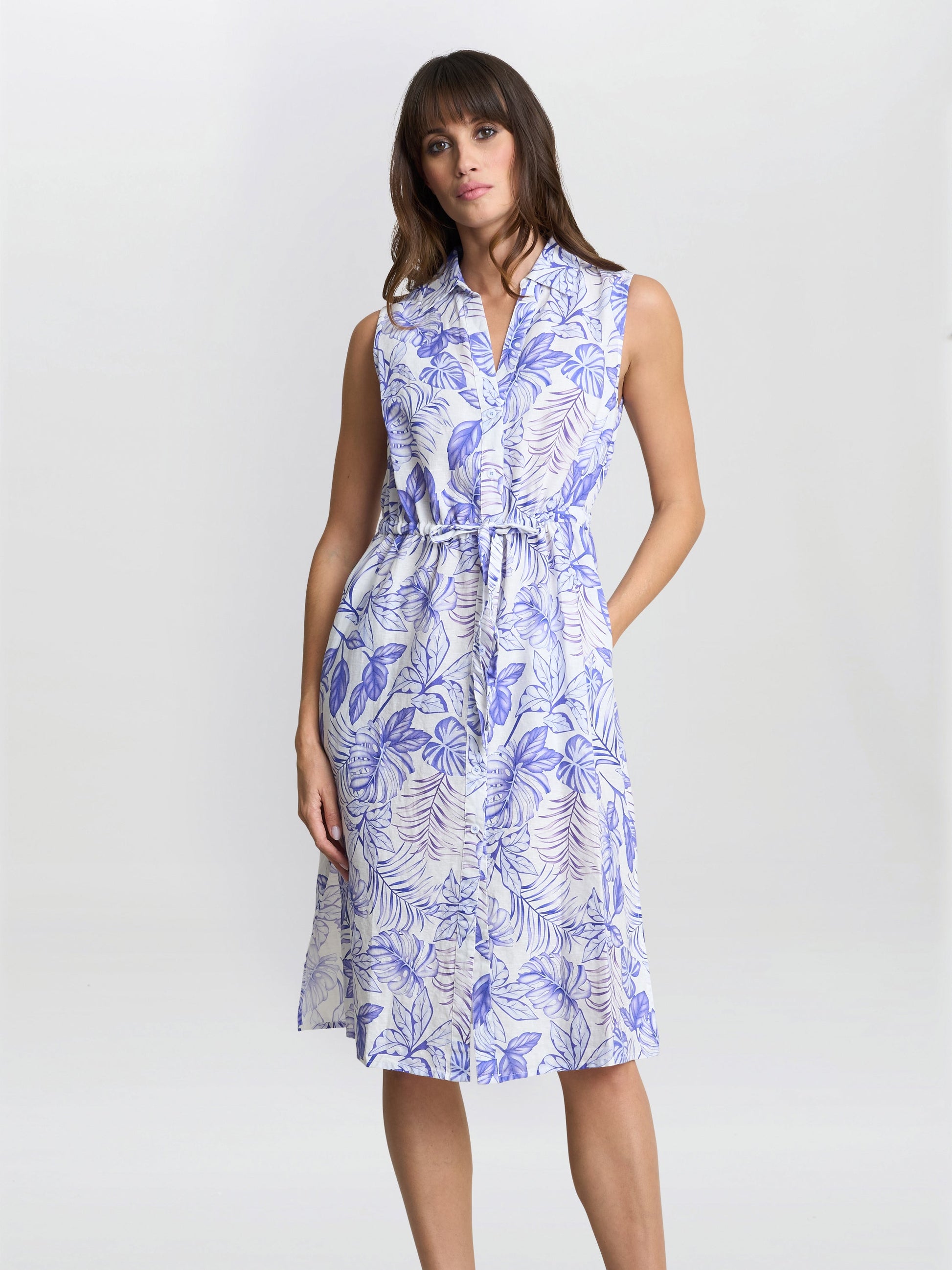  Adalynn Floral Shirt Dress