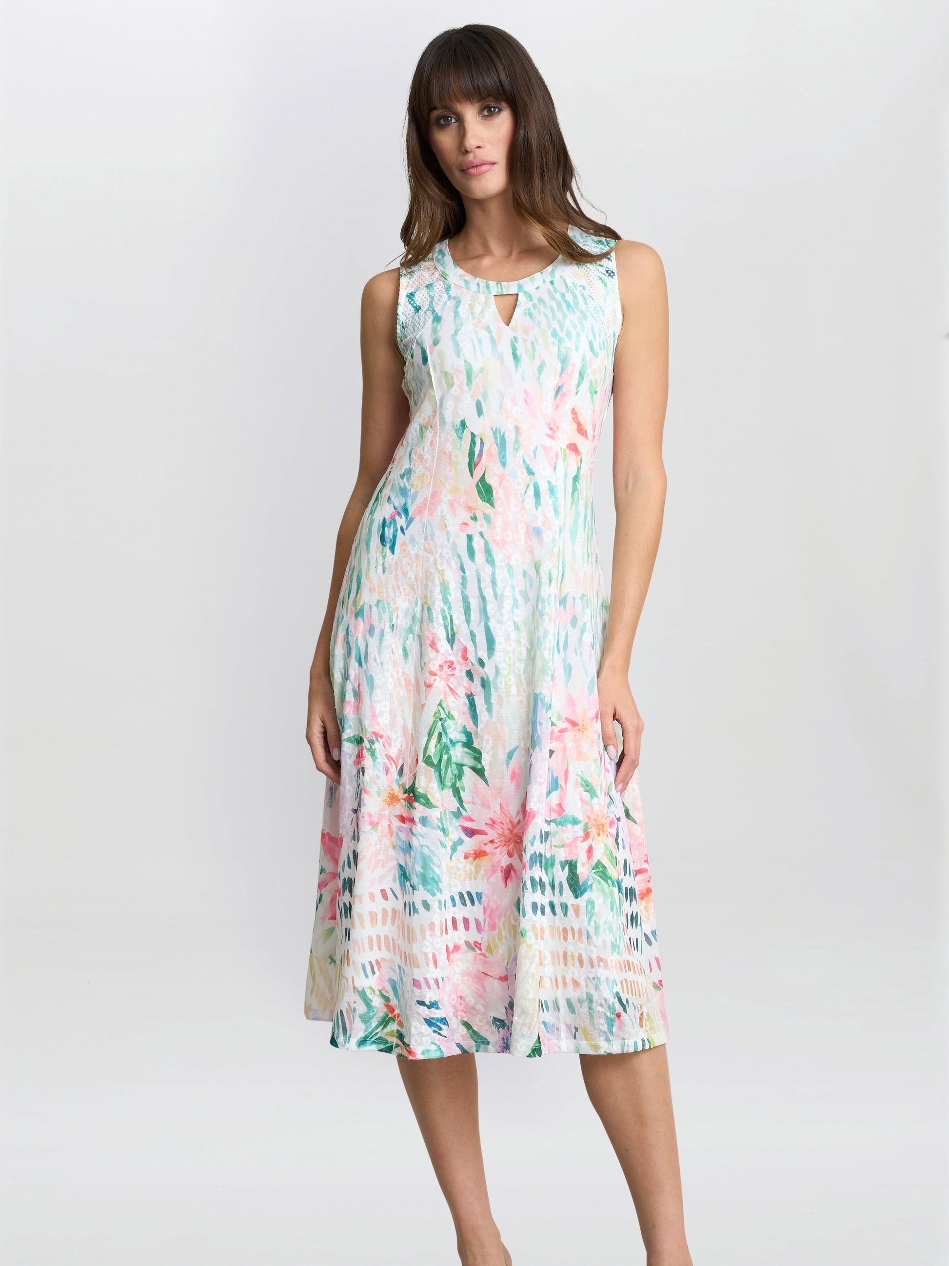  Brooklyn Watercolour Floral Dress