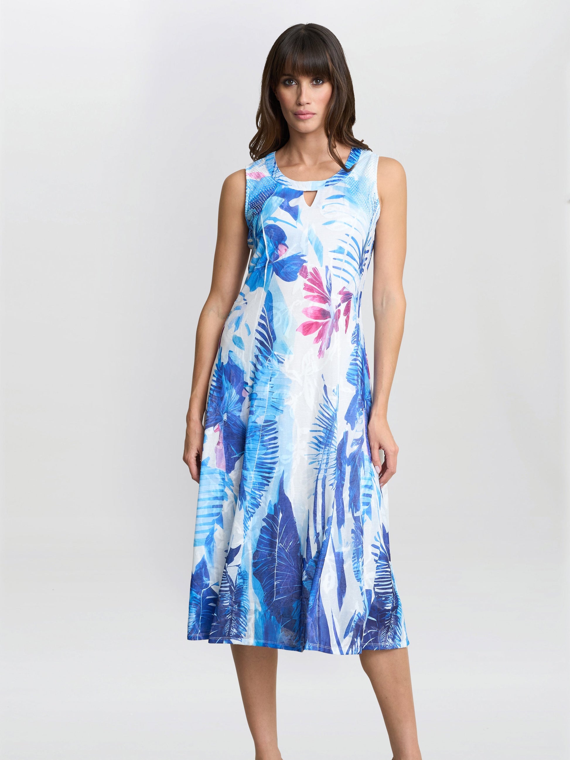  Camila Blue Floral Dress