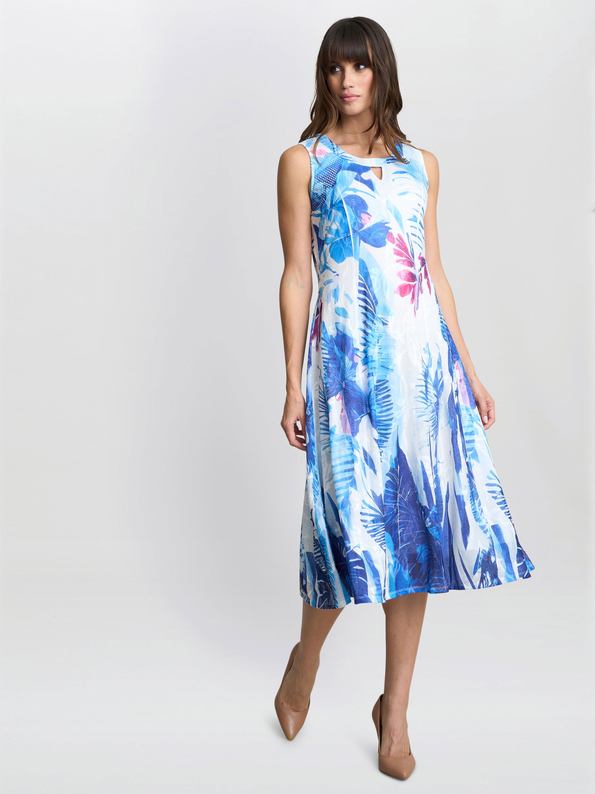  Camila Blue Floral Dress