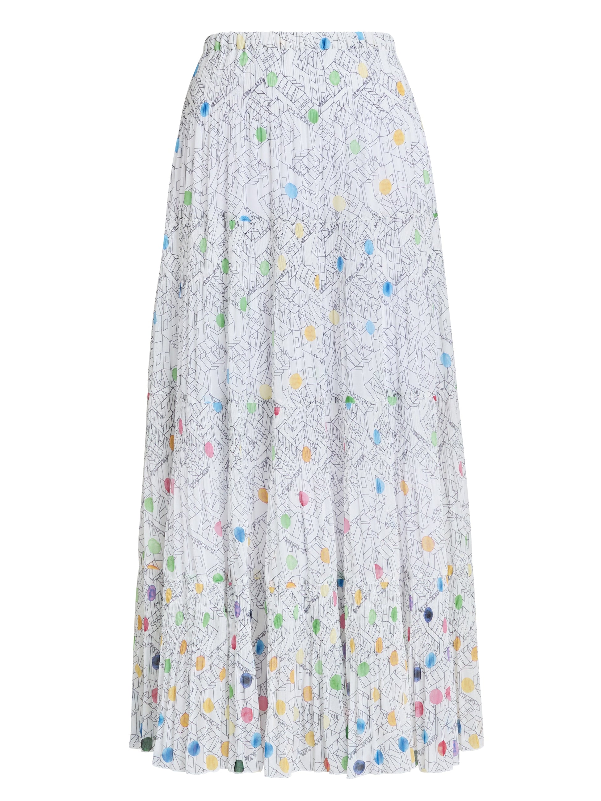  Holly Pleated Maxi Skirt
