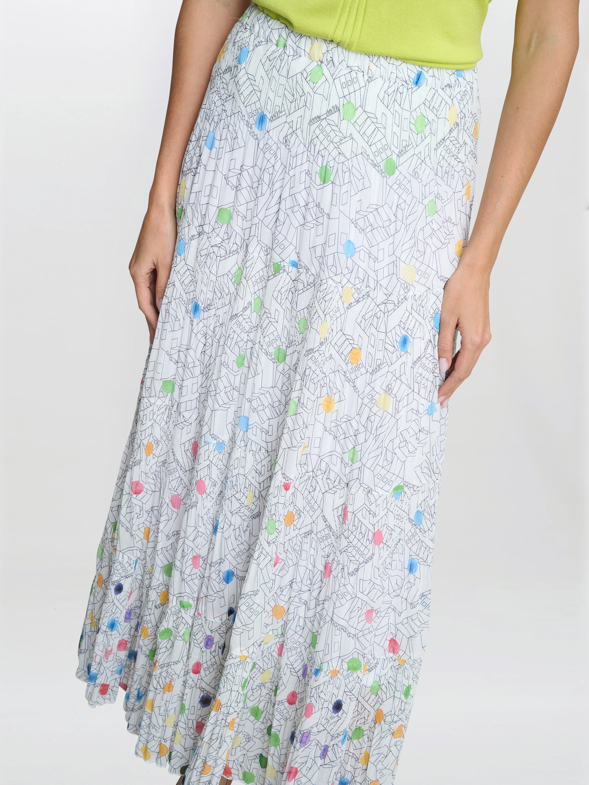  Holly Pleated Maxi Skirt