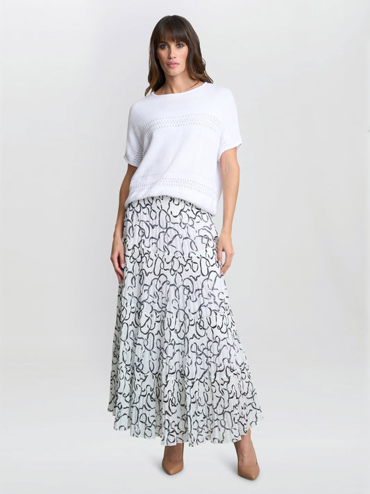  Jasmina Pleated Maxi Skirt
