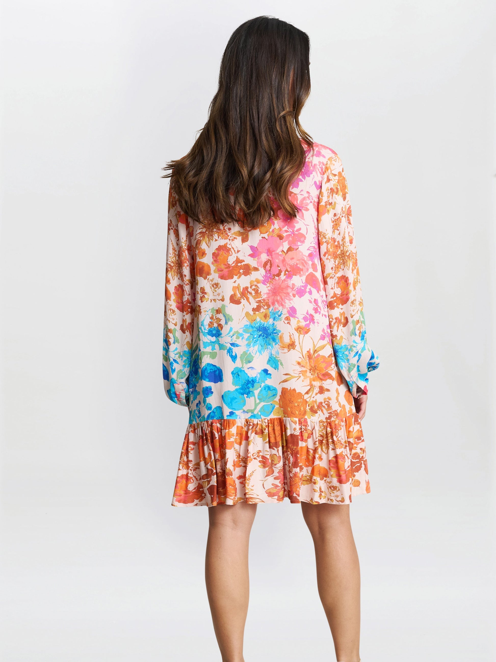  Millie Short Floral Shirt Dress