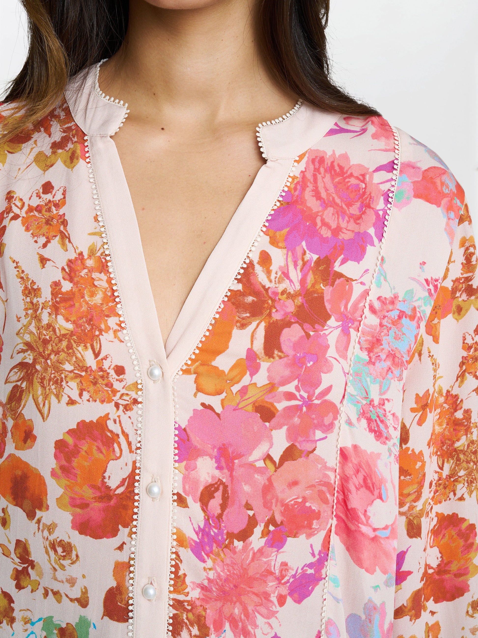 Millie Short Floral Shirt Dress