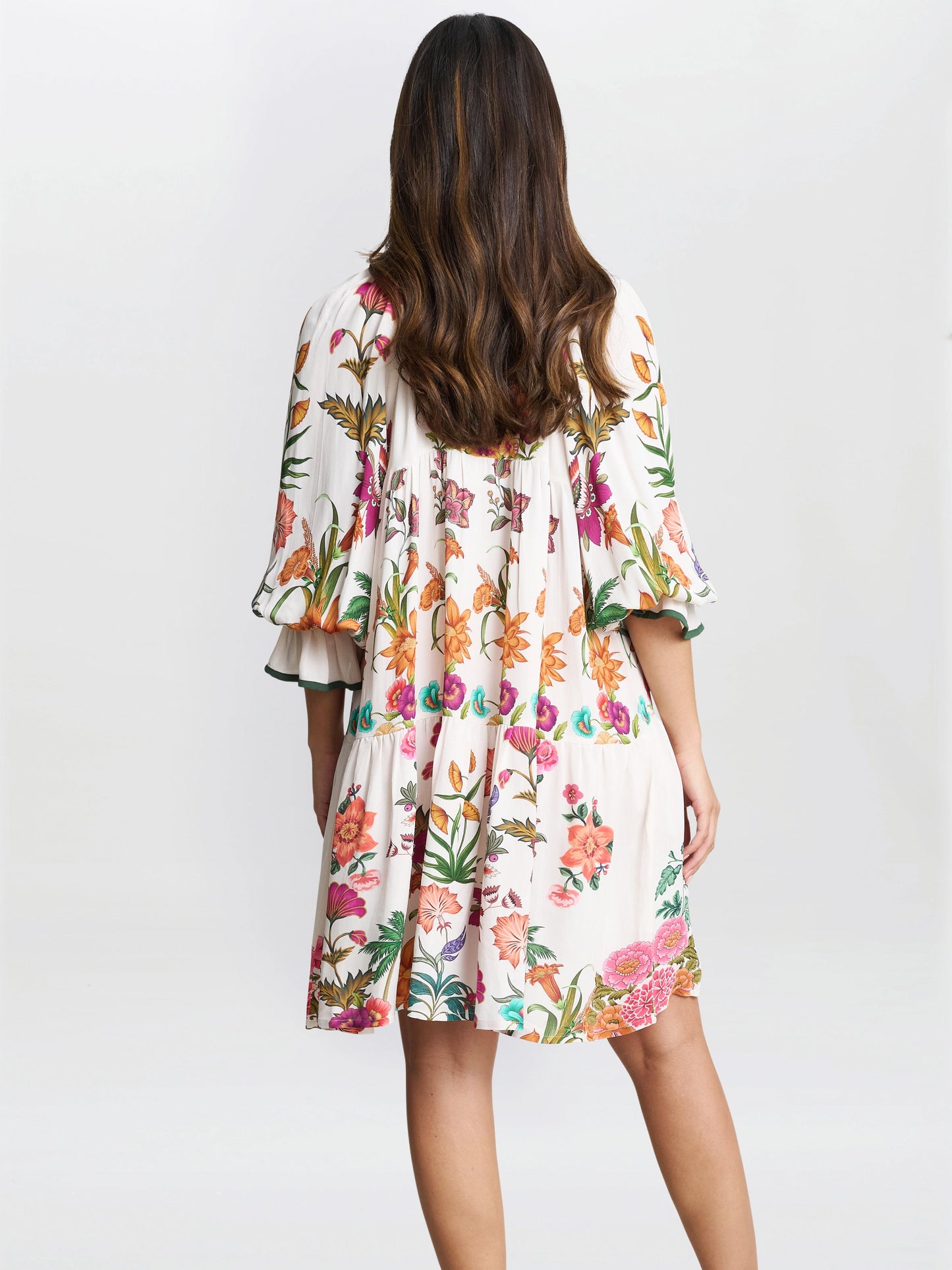  Mia Short Floral Shirt Dress