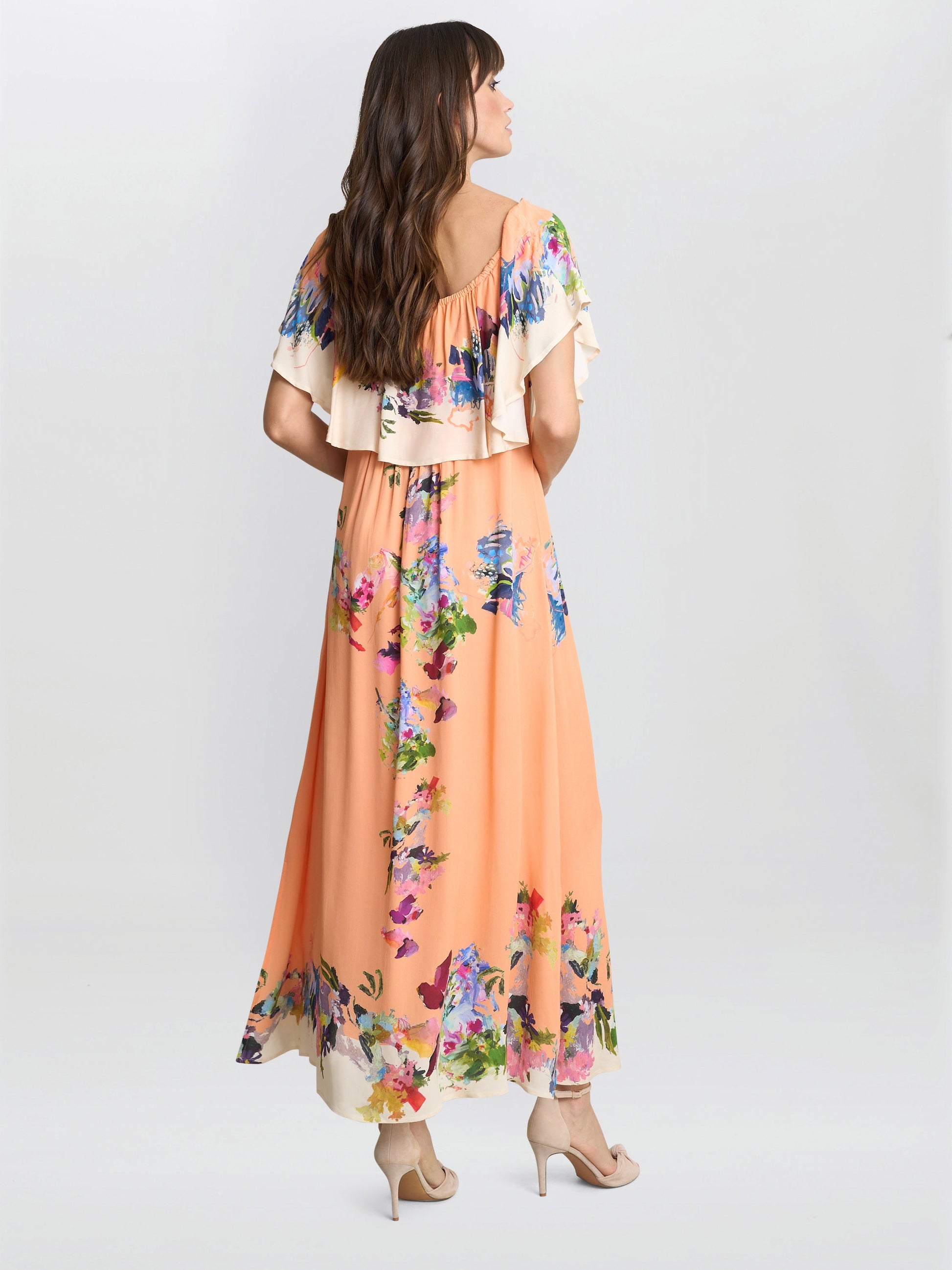  Samantha Off The Shoulder Frill Dress