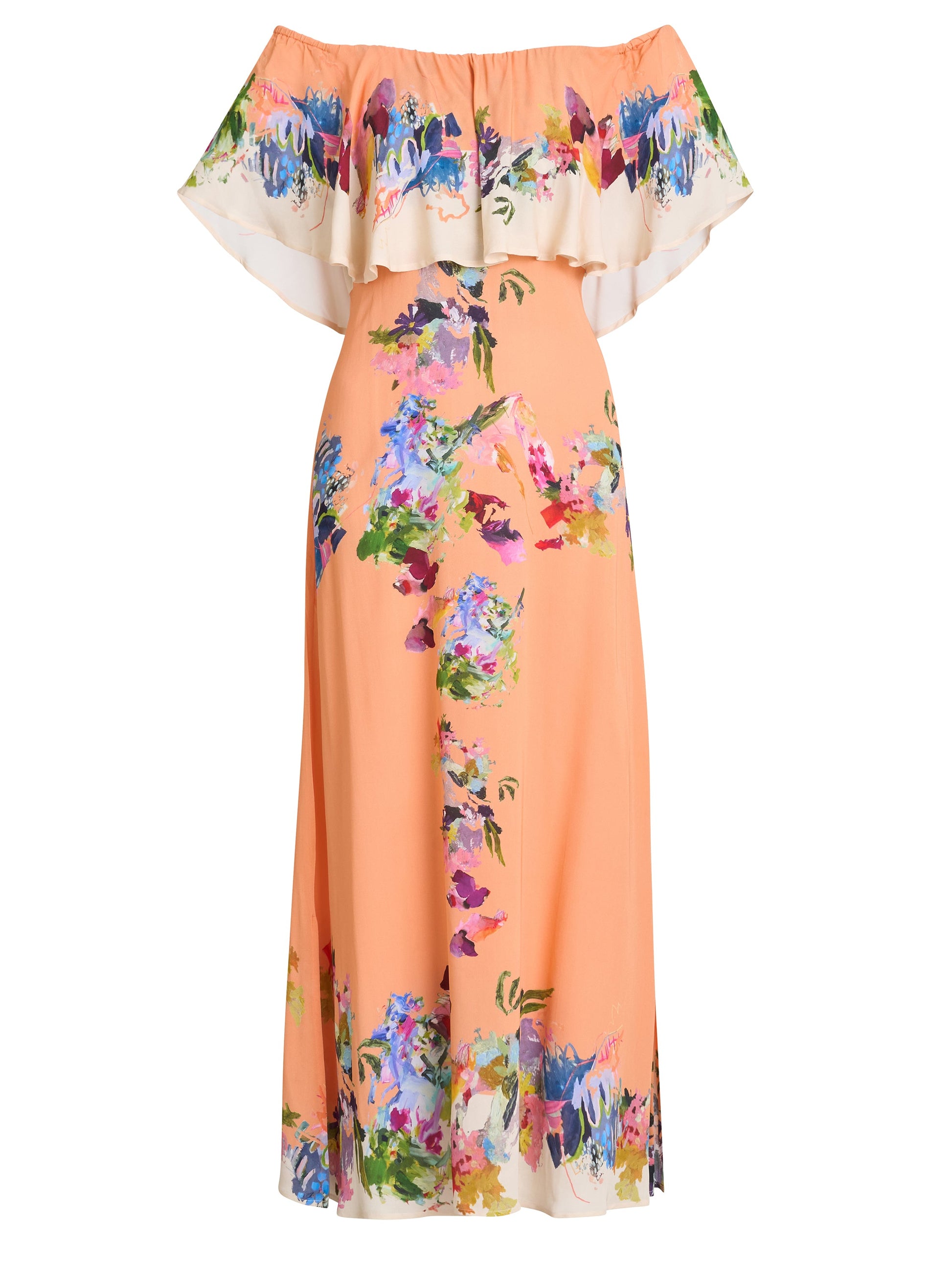  Samantha Off The Shoulder Frill Dress