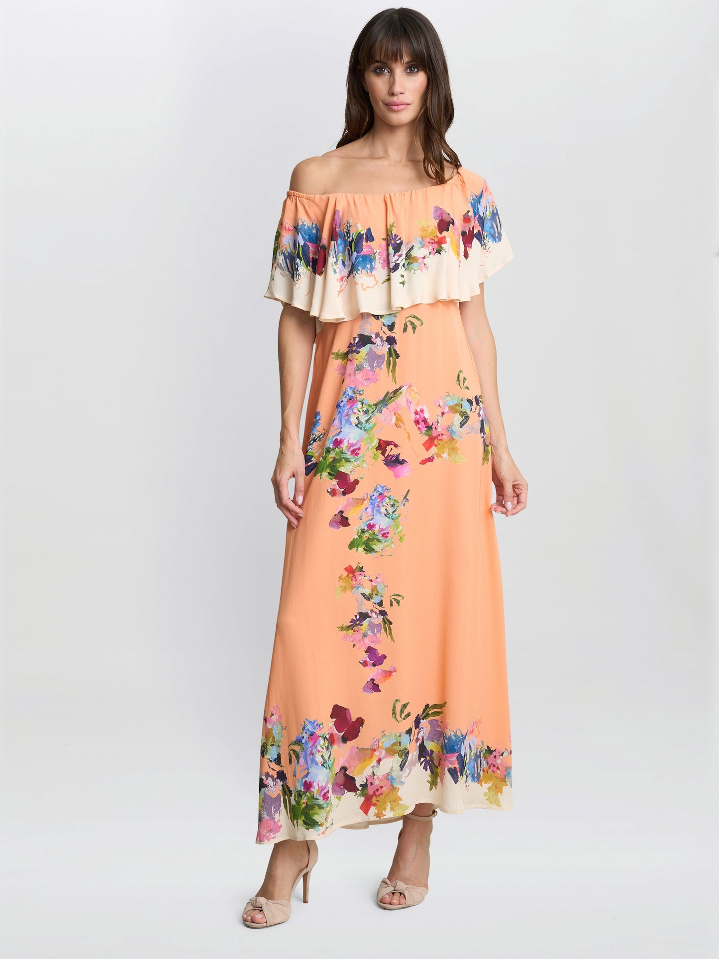  Samantha Off The Shoulder Frill Dress