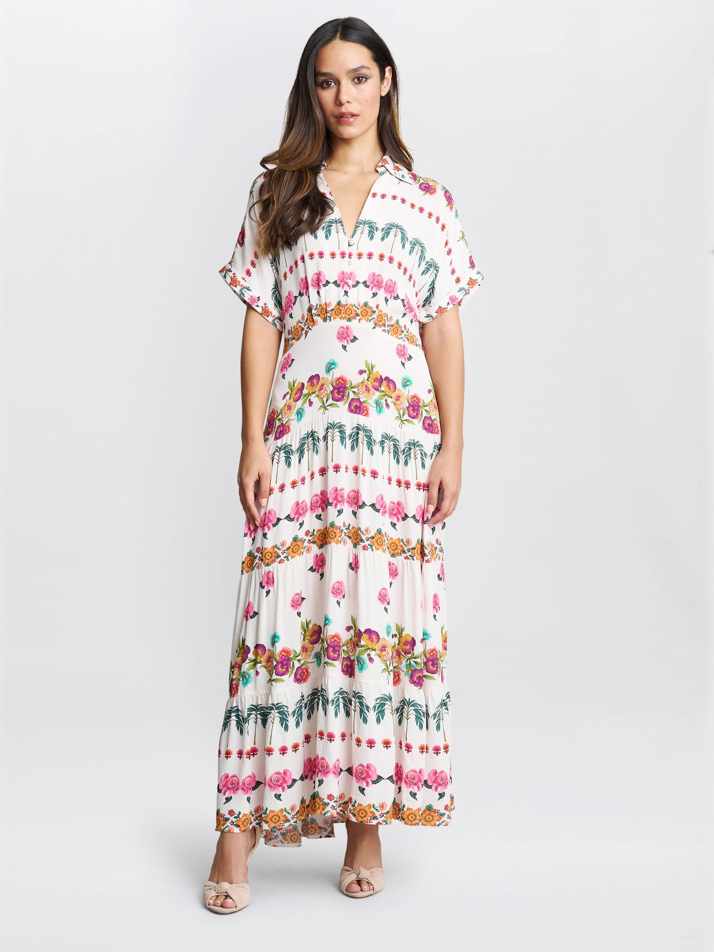  Sasha Floral Shirt Dress