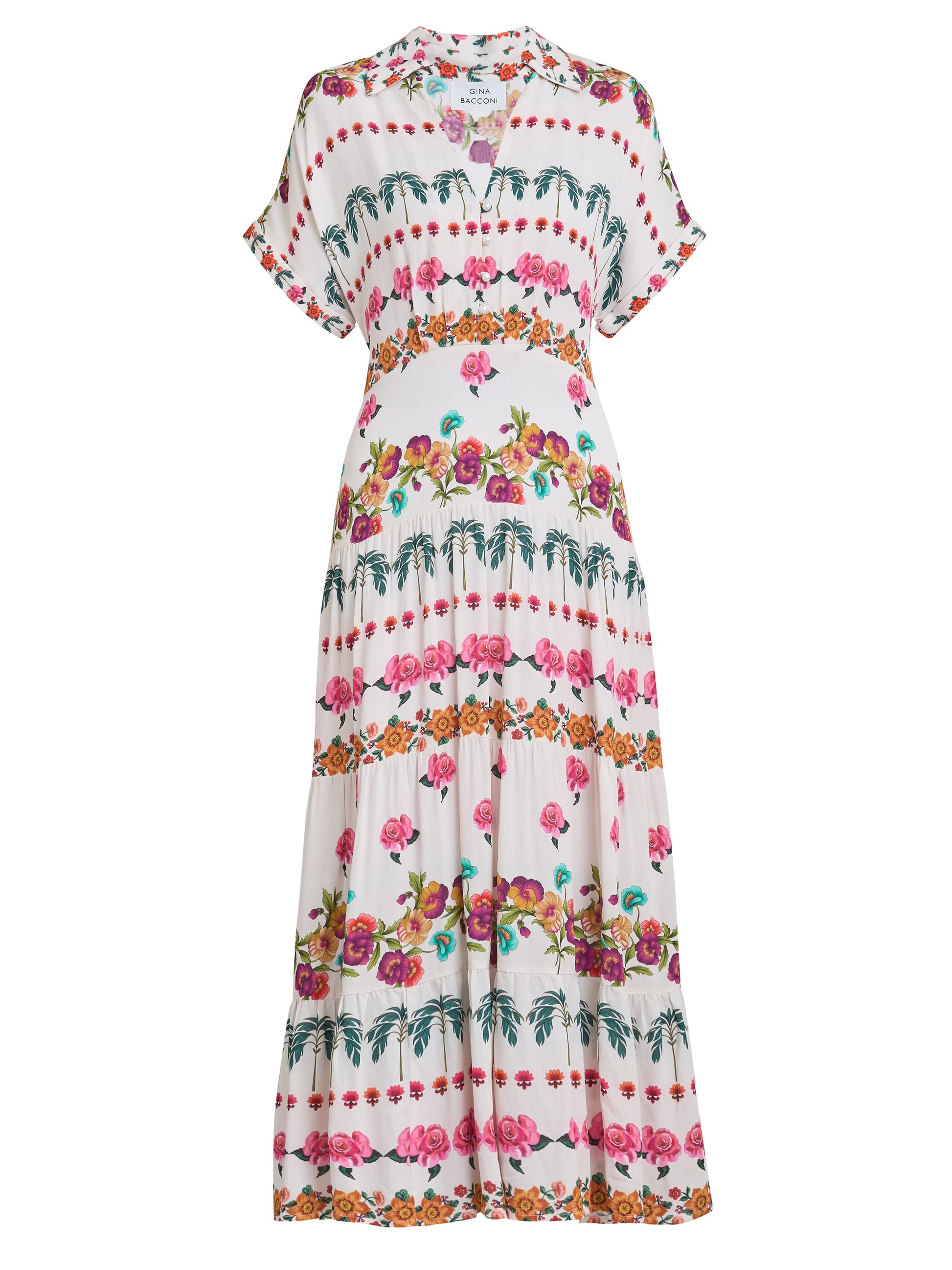  Sasha Floral Shirt Dress