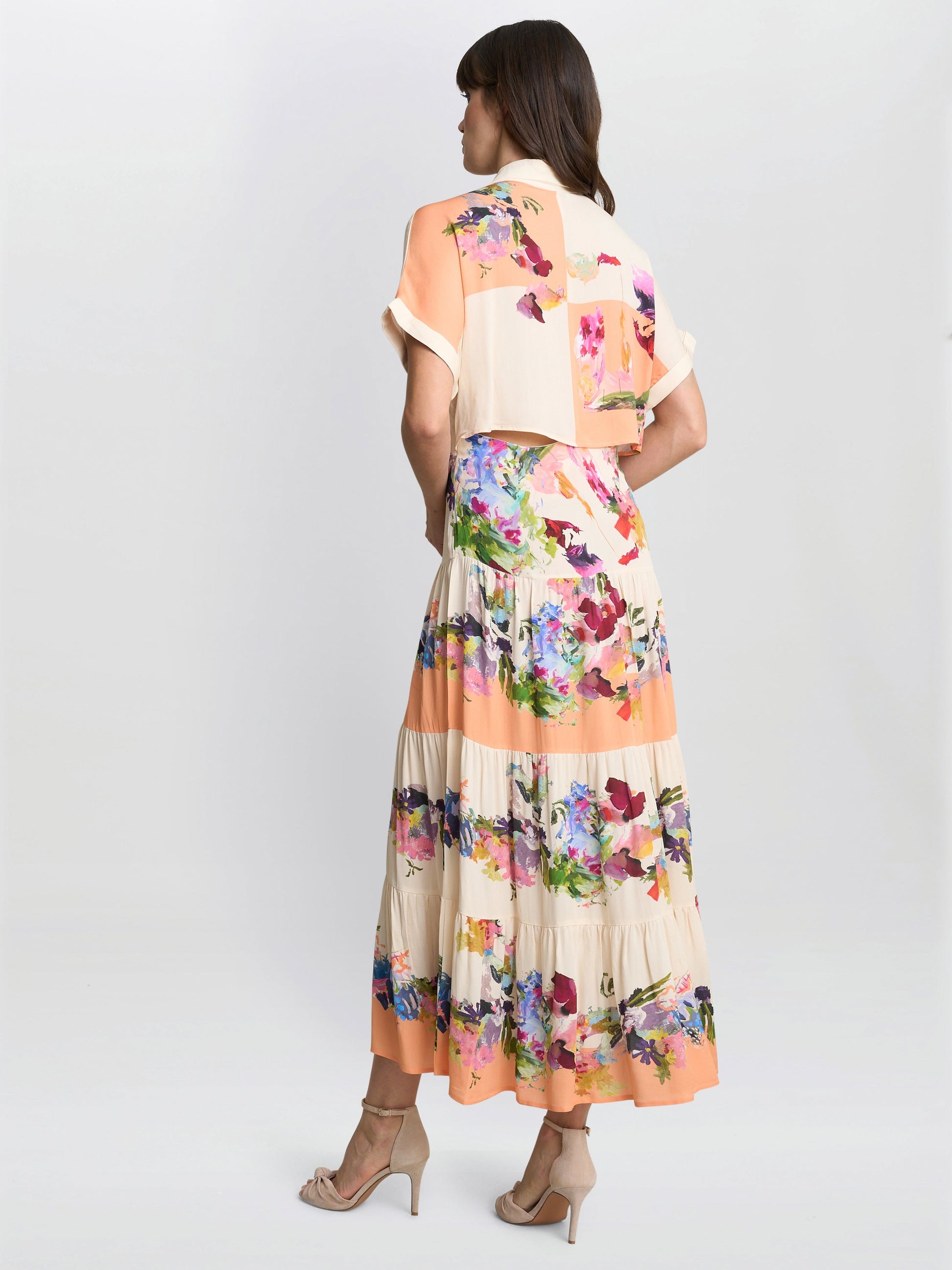  Sarah Floral Shirt Dress