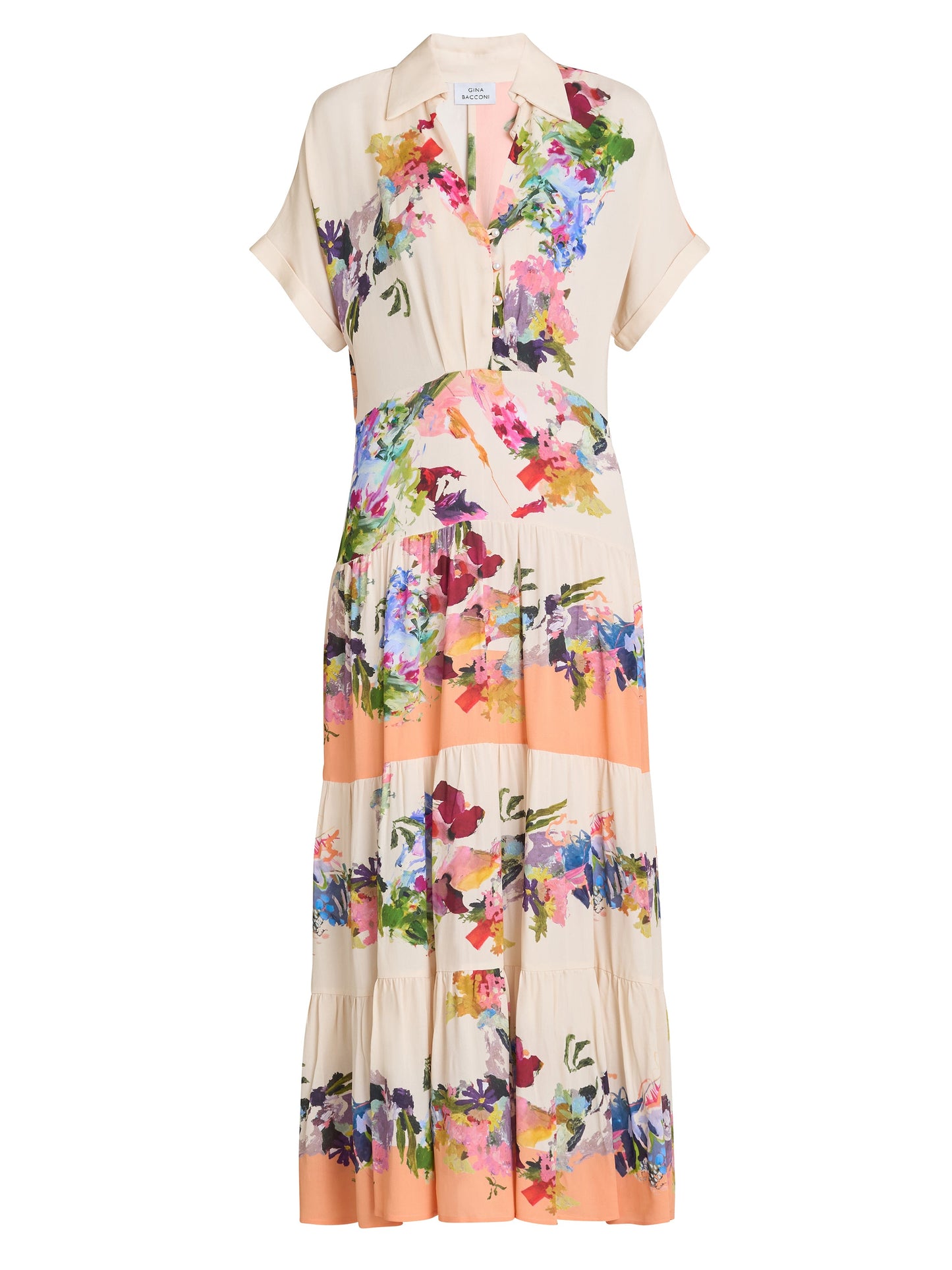  Sarah Floral Shirt Dress