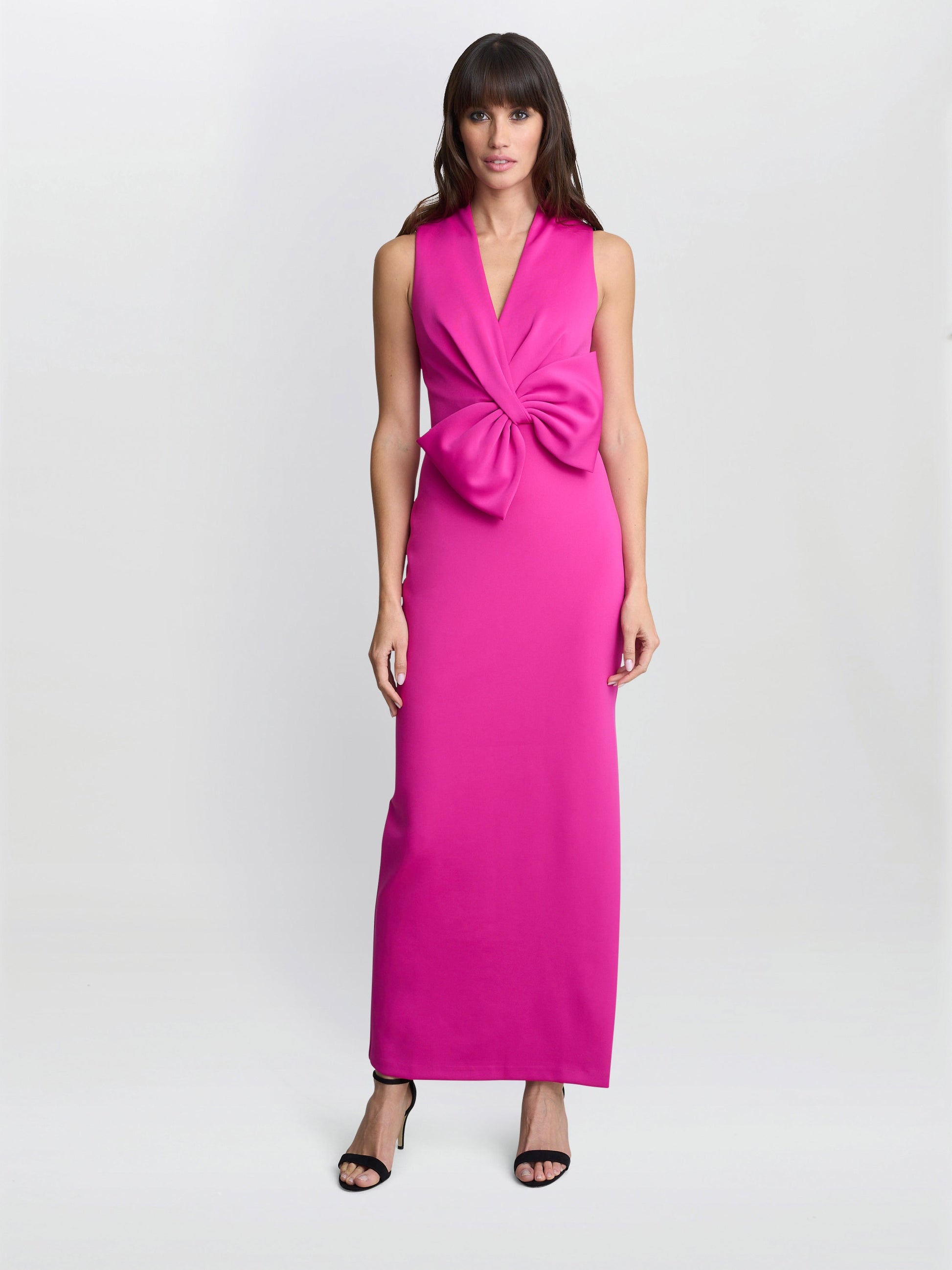  Sienna Maxi Dress With Bow Detail