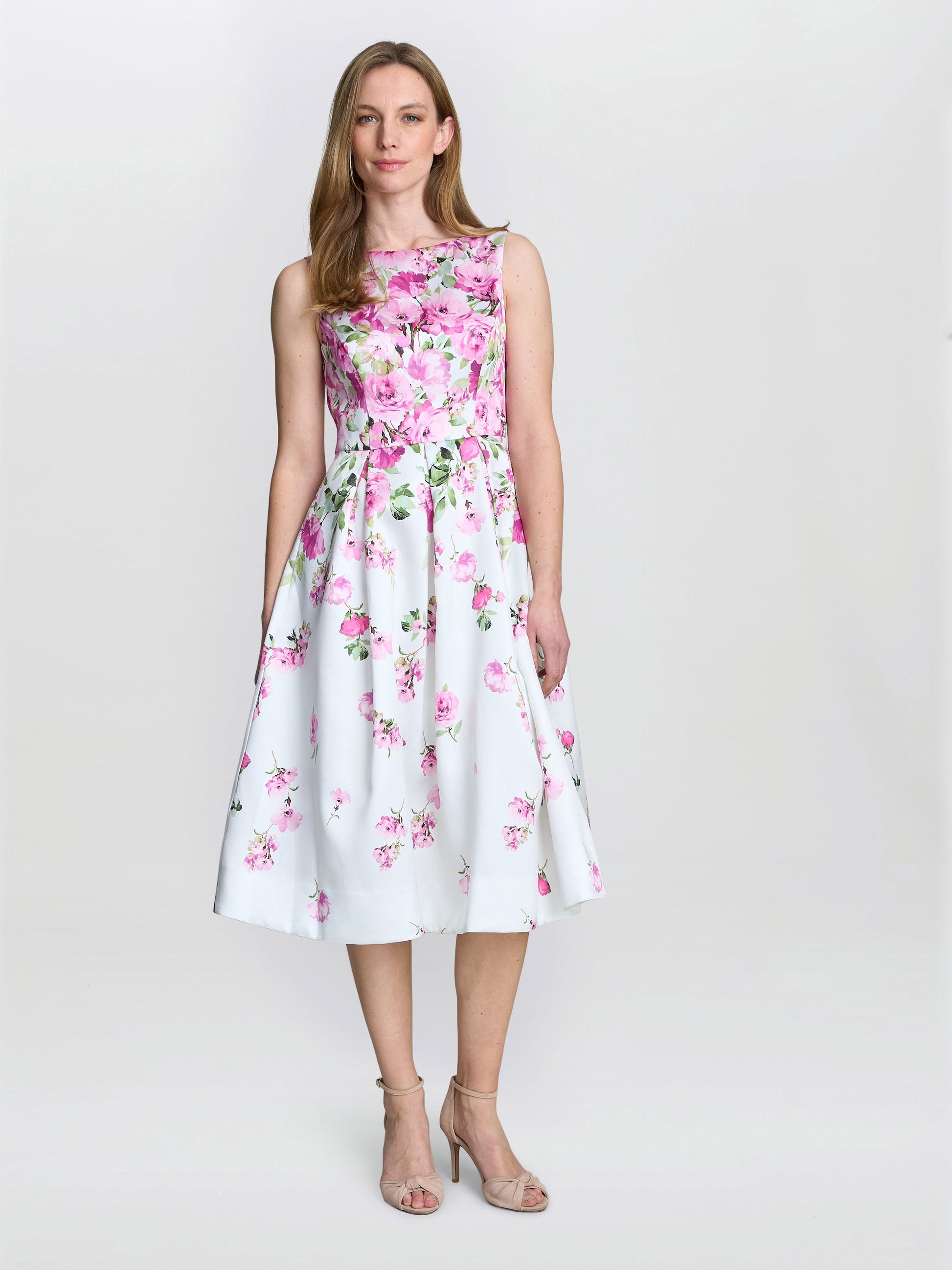  Sophia Floral Midi Dress