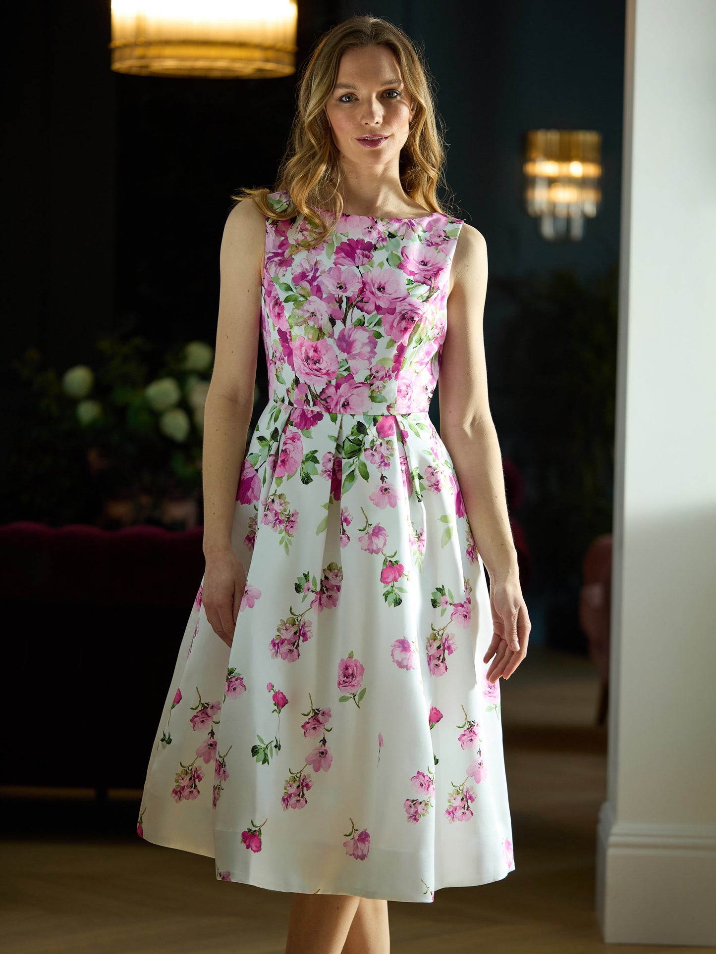  Sophia Floral Midi Dress
