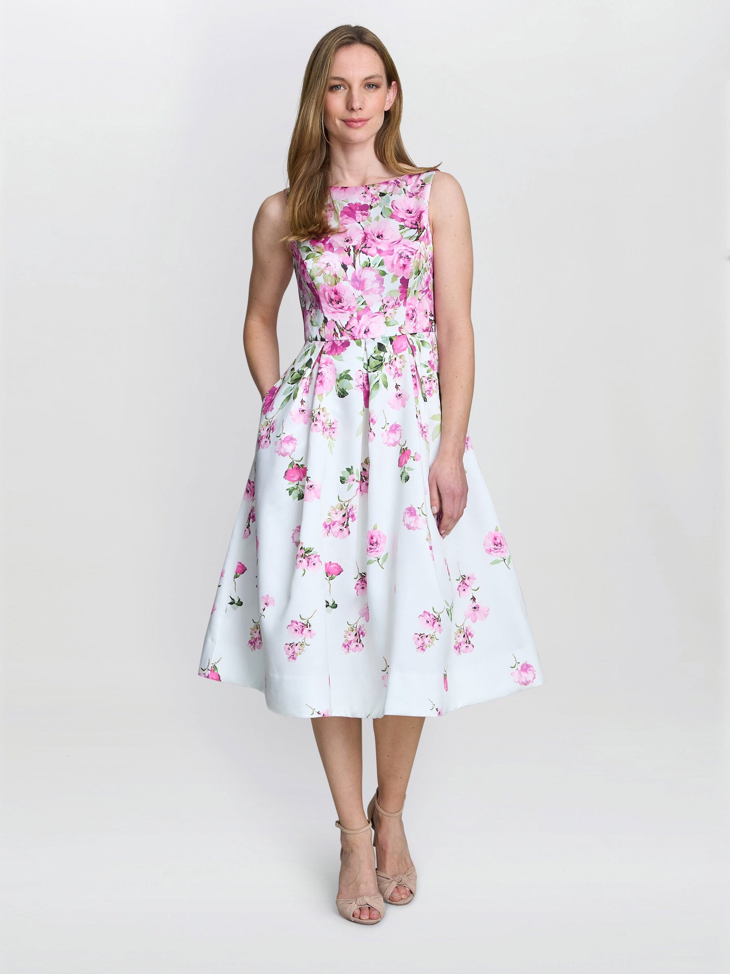  Sophia Floral Midi Dress