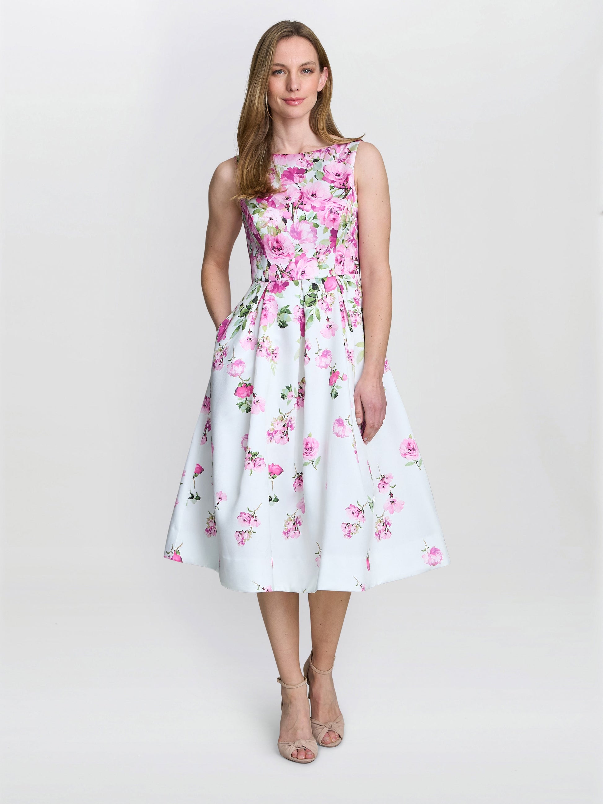  Sophia Floral Midi Dress